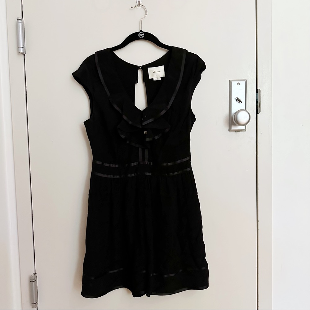Anthropologie Elevenses Ruffle Trim Romper